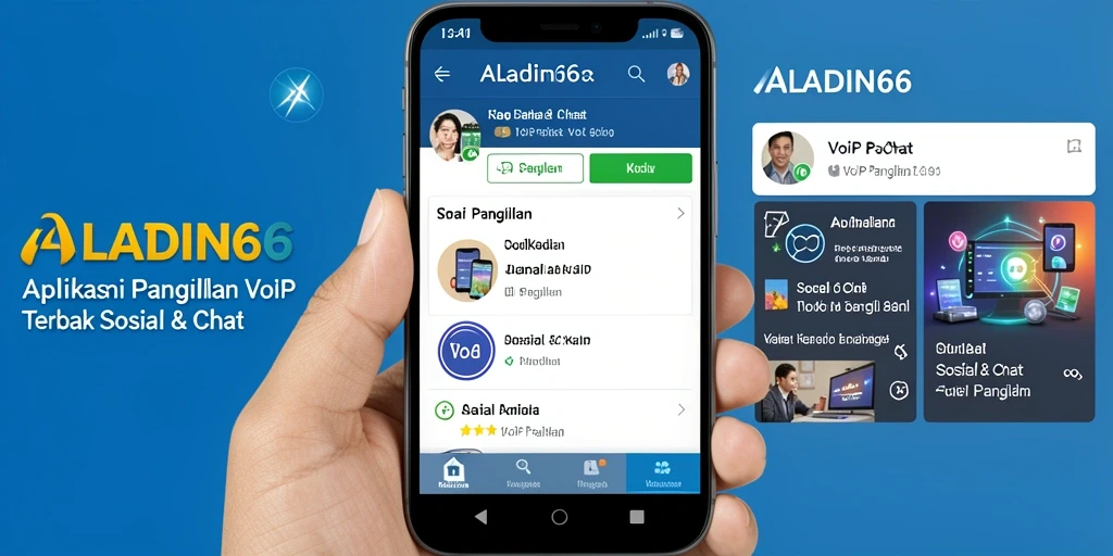 Antarmuka modern ALADIN66 untuk panggilan VoIP yang intuitif.
