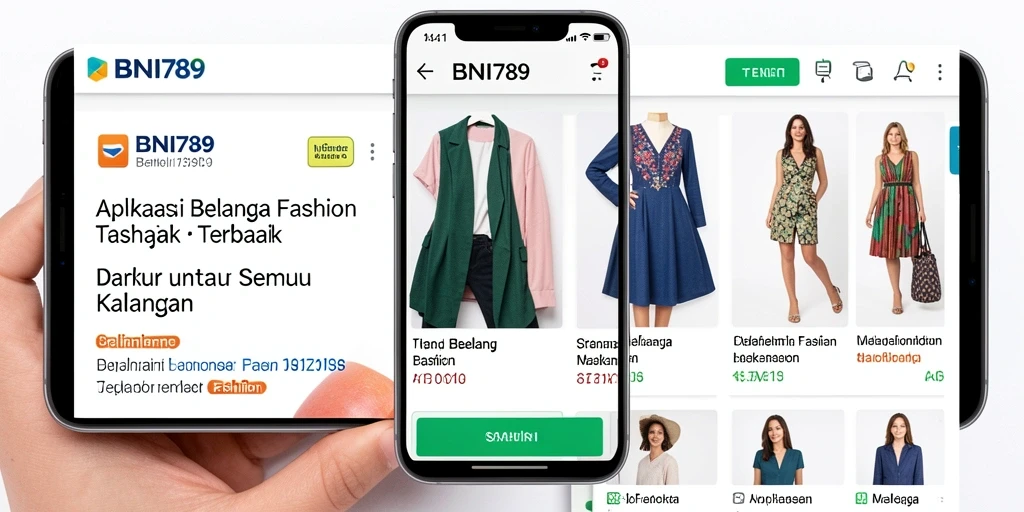 Tampilan antarmuka aplikasi BNI789 yang stylish dan mudah digunakan.