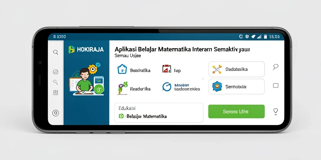 Antarmuka pengguna HOKIRAJA yang interaktif dan menarik.