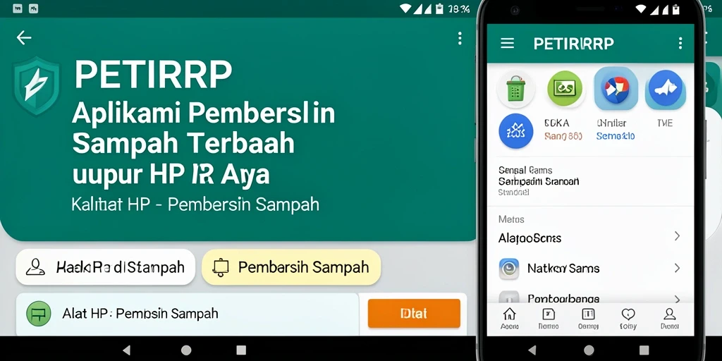 Antarmuka pengguna aplikasi PETIRRP yang menarik dan intuitif.