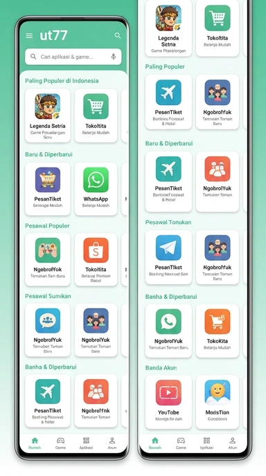 ut77 - Akses Lengkap ke Aplikasi Populer & Kanal Uji